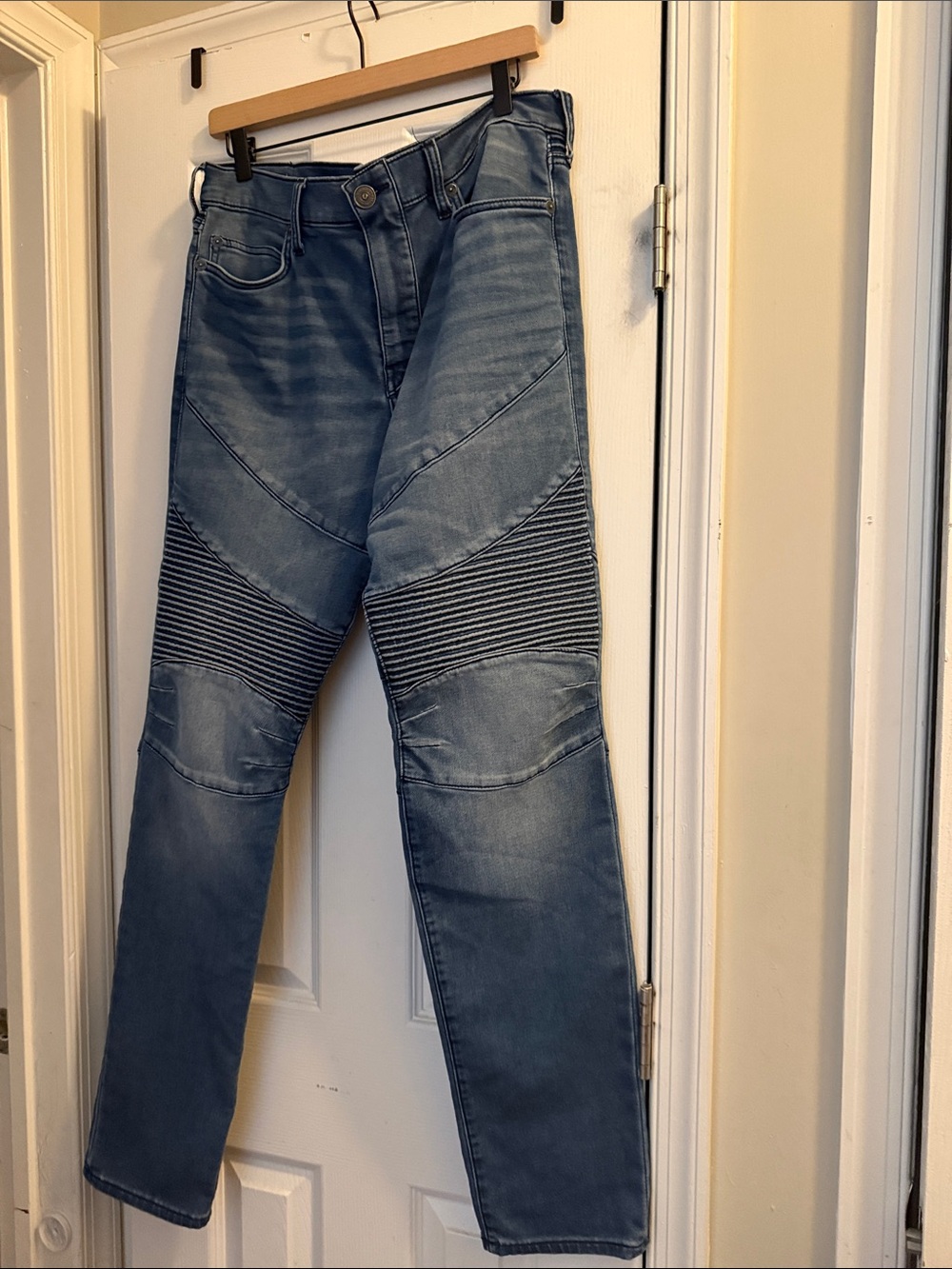 True Religion Mens Moto “Rocco” Slim Jean Blue Waist 34